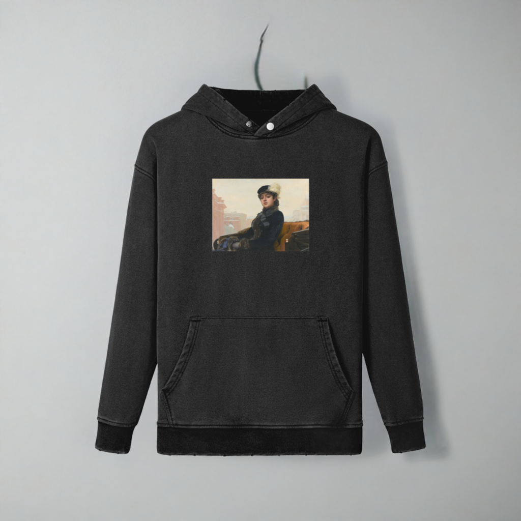 Turtleneck Kramskoi Hoodie | Portrait of an Unknown Woman