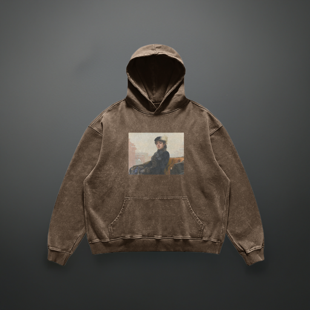 Relaxed Fit Kramskoi Hoodie | Portrait of an Unknown Woman