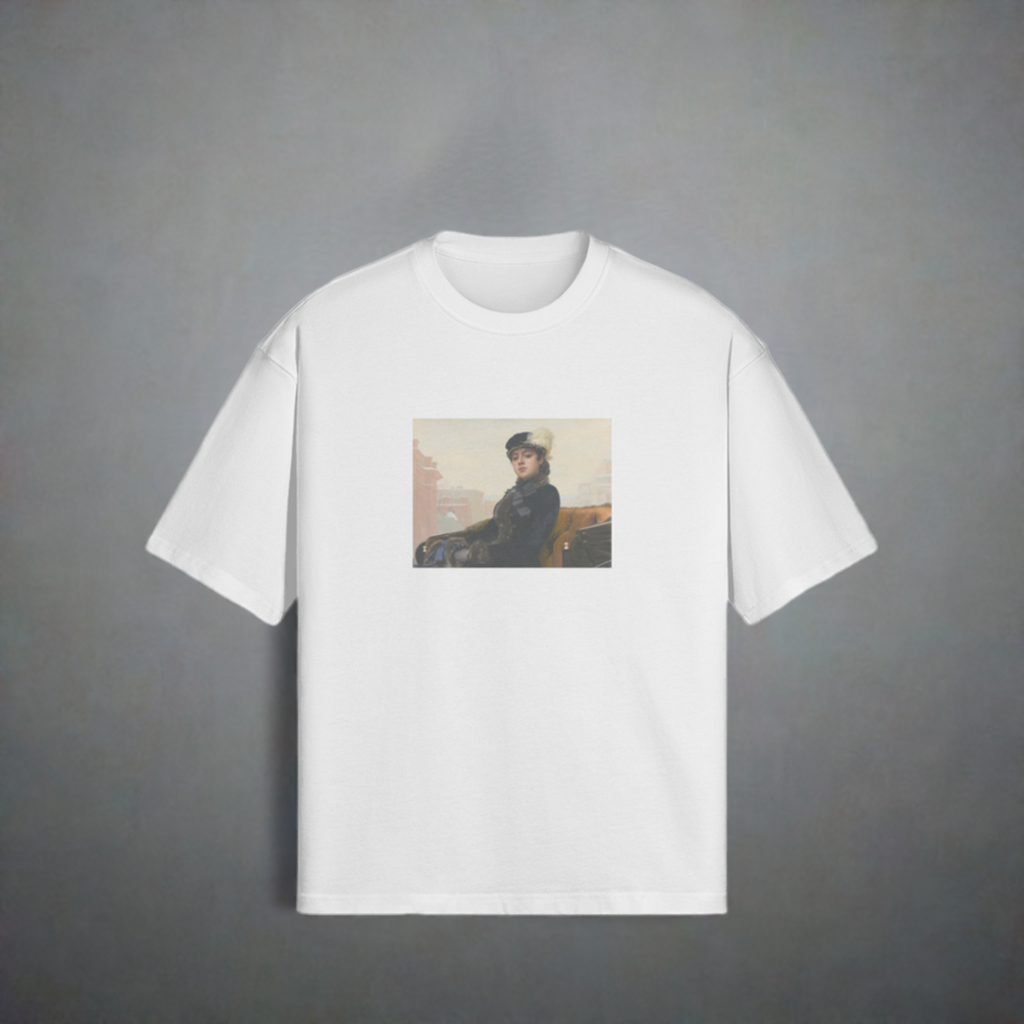 Boxy Kramskoi T-Shirt | Portrait of an Unknown Woman