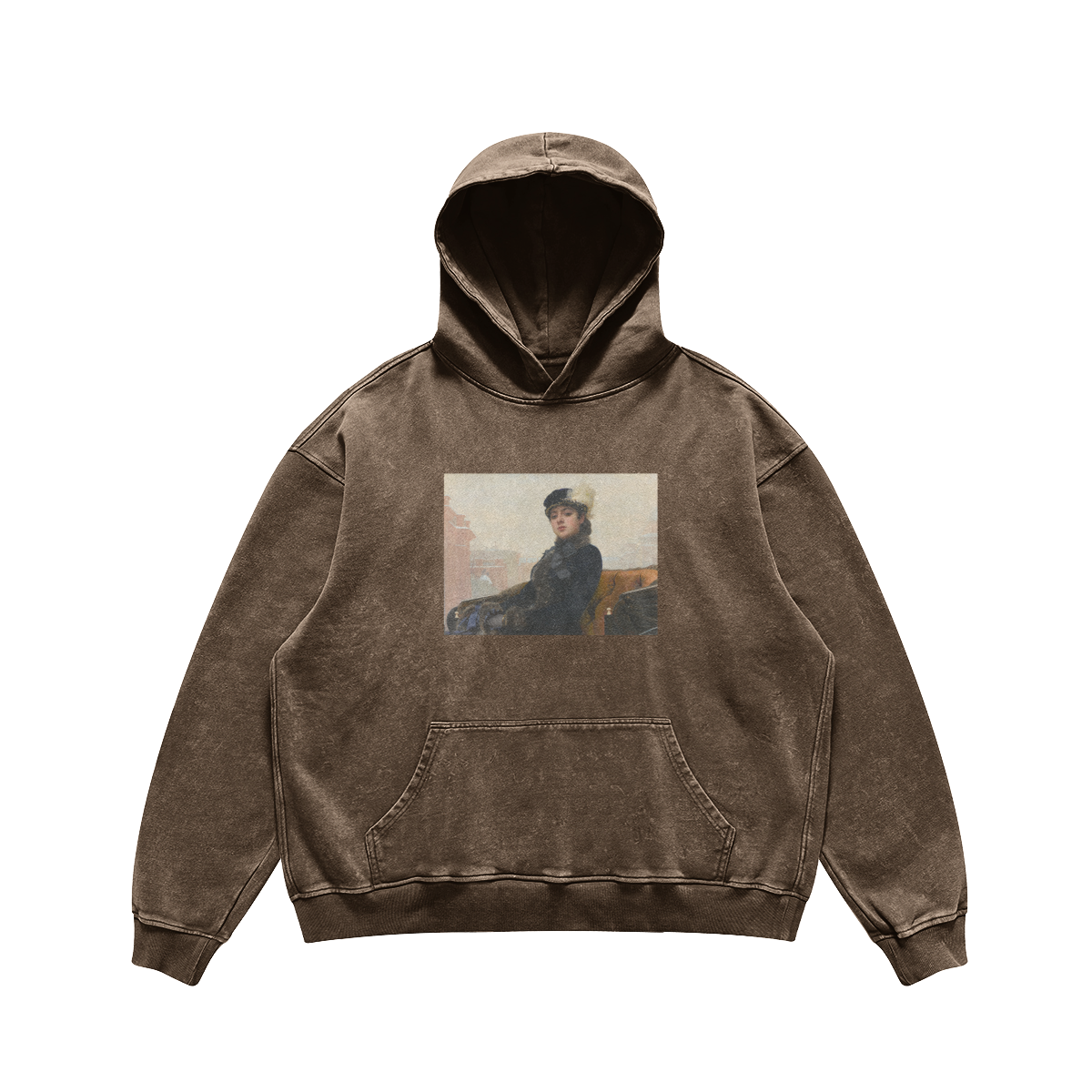 Relaxed Fit Kramskoi Hoodie | Portrait of an Unknown Woman