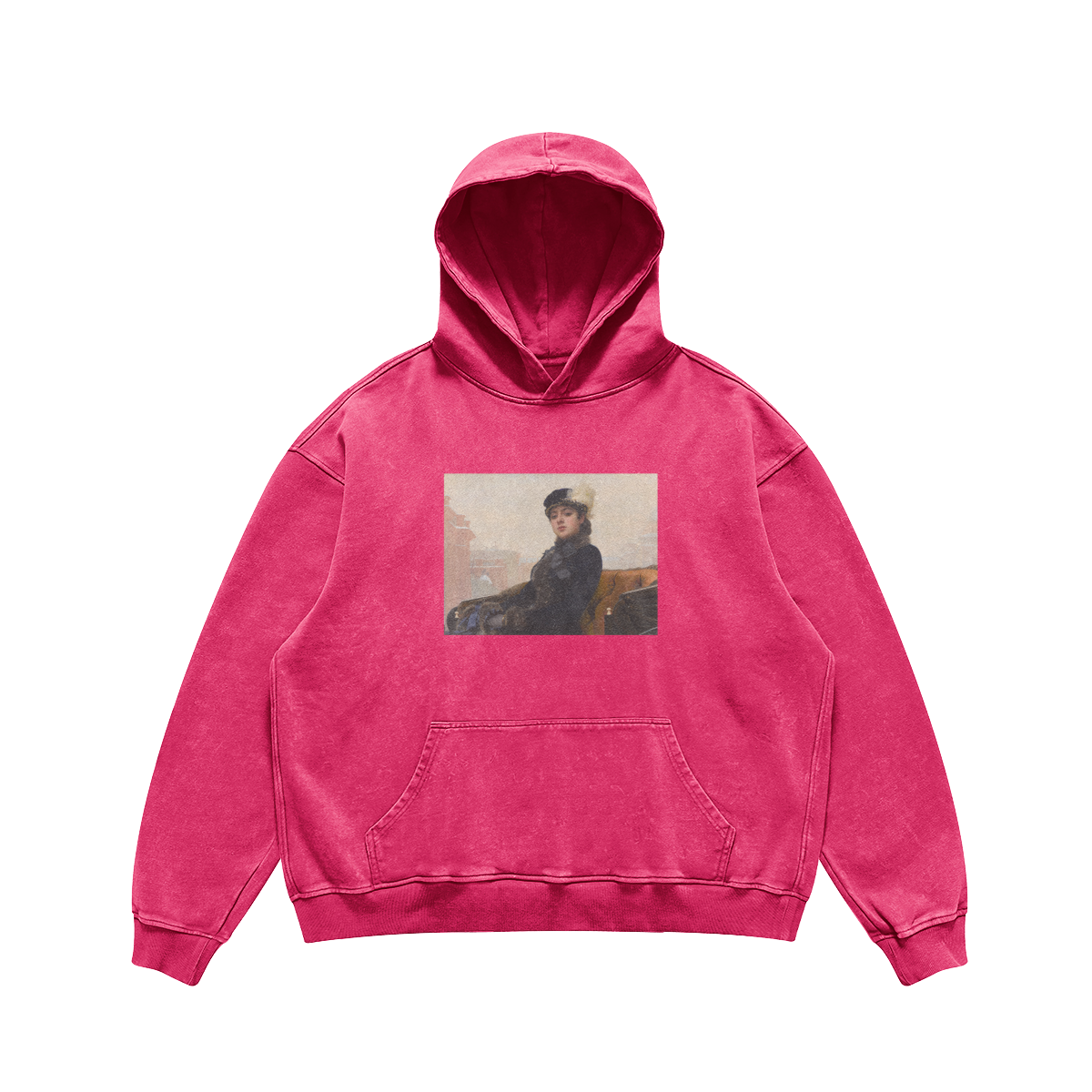 Relaxed Fit Kramskoi Hoodie | Portrait of an Unknown Woman