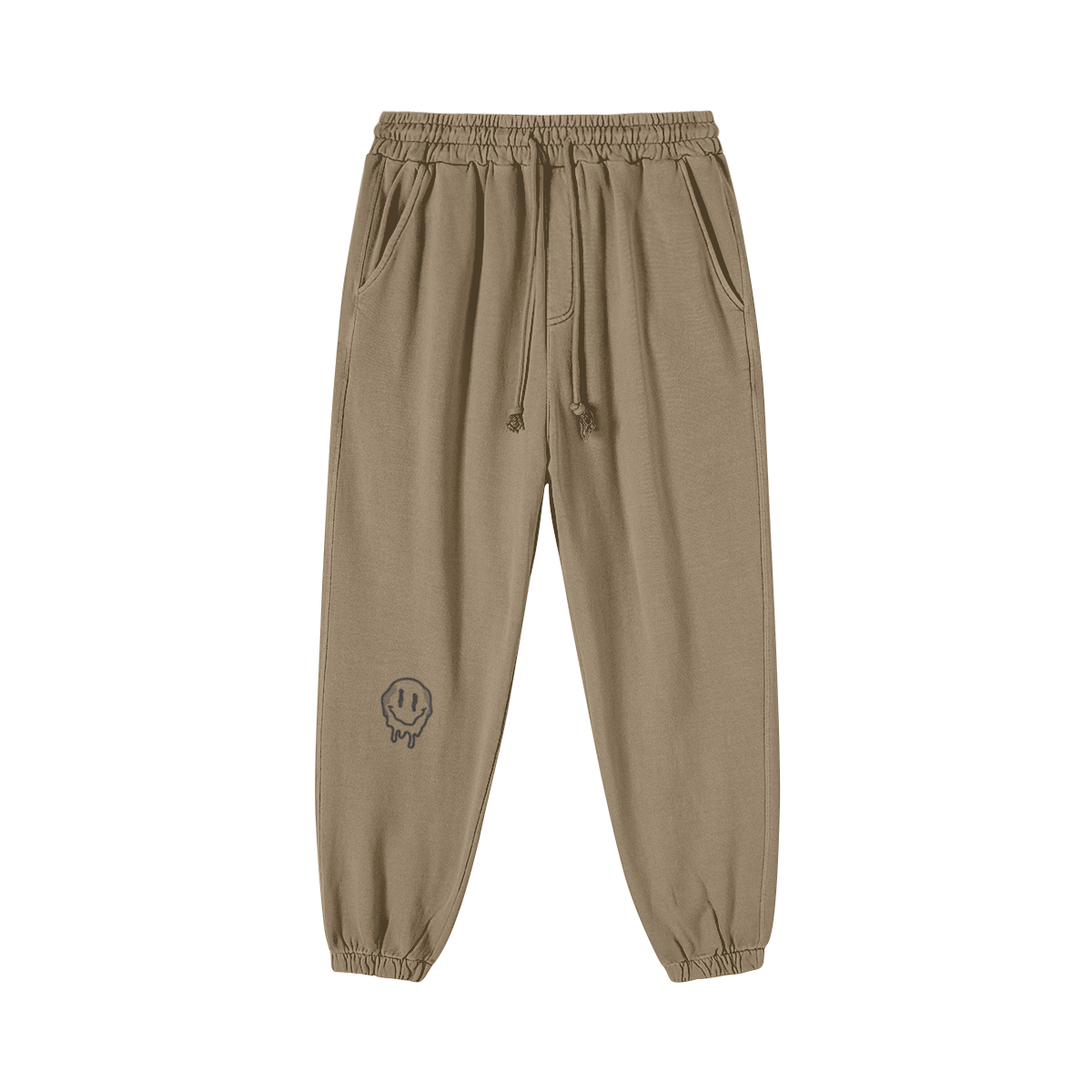 Heavyweight Baggy Fit Melting Smiley Joggers