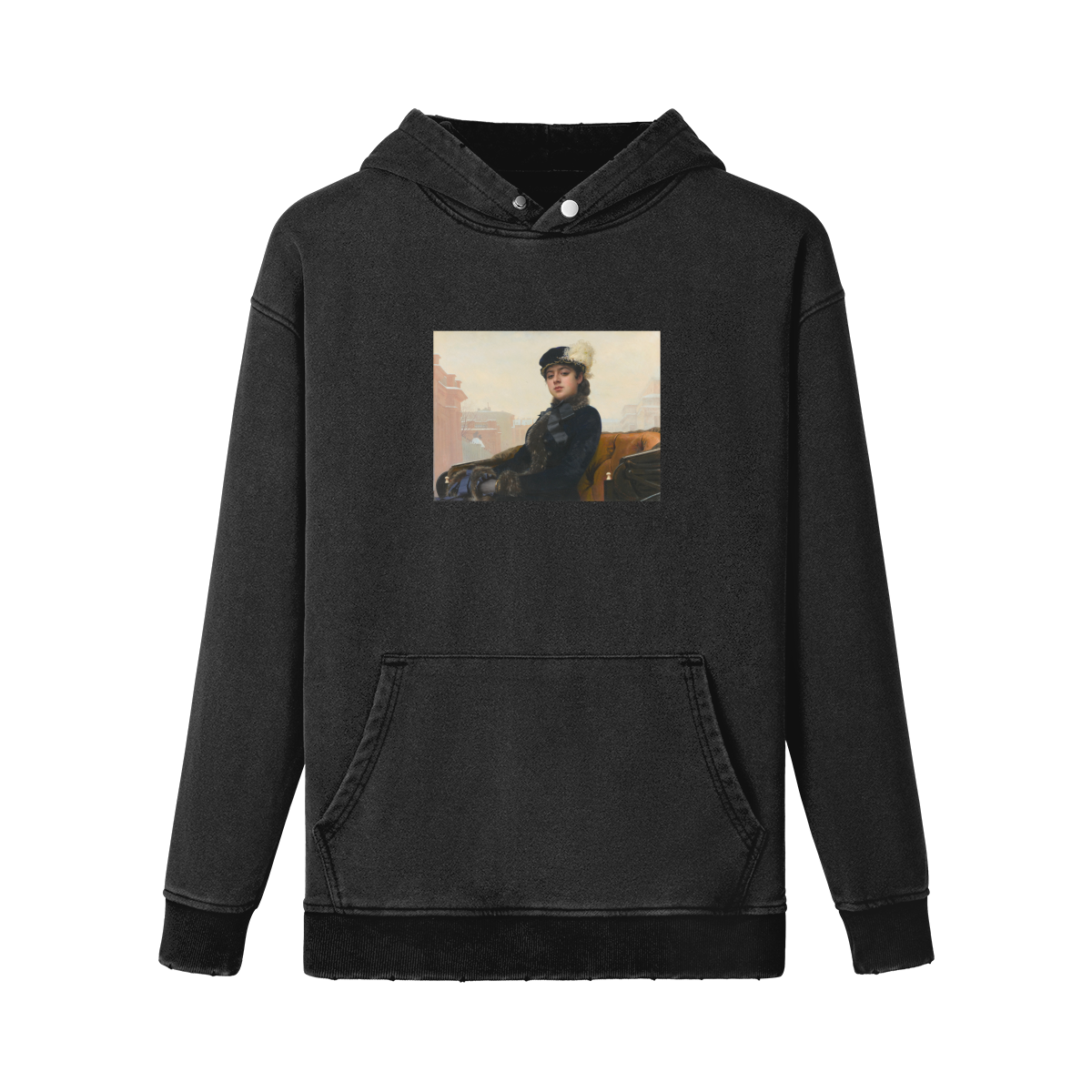 Turtleneck Kramskoi Hoodie | Portrait of an Unknown Woman