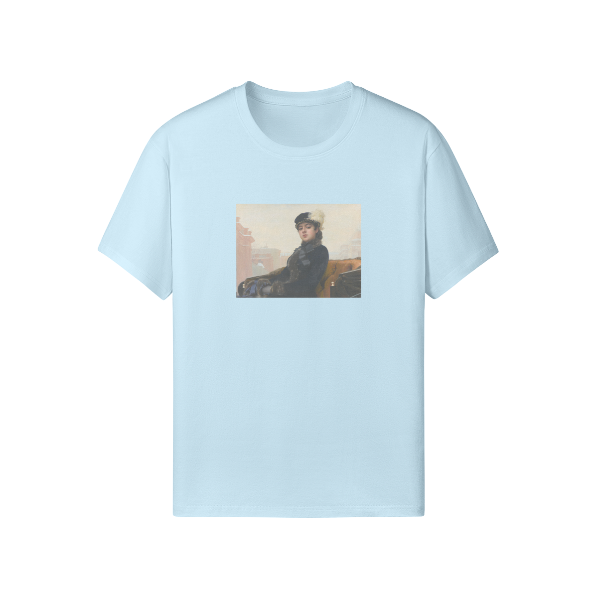 Crew Neck Kramskoi T-Shirt | Portrait of an Unknown Woman