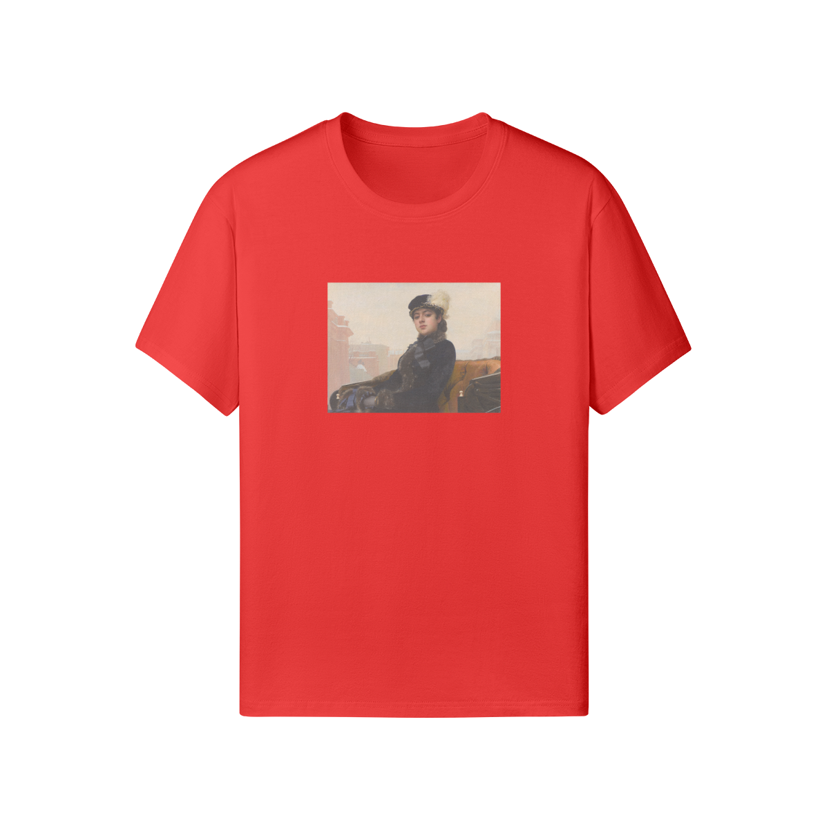 Crew Neck Kramskoi T-Shirt | Portrait of an Unknown Woman