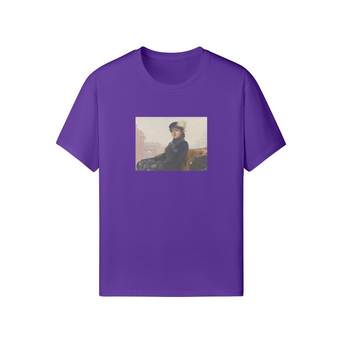 Crew Neck Kramskoi T-Shirt | Portrait of an Unknown Woman