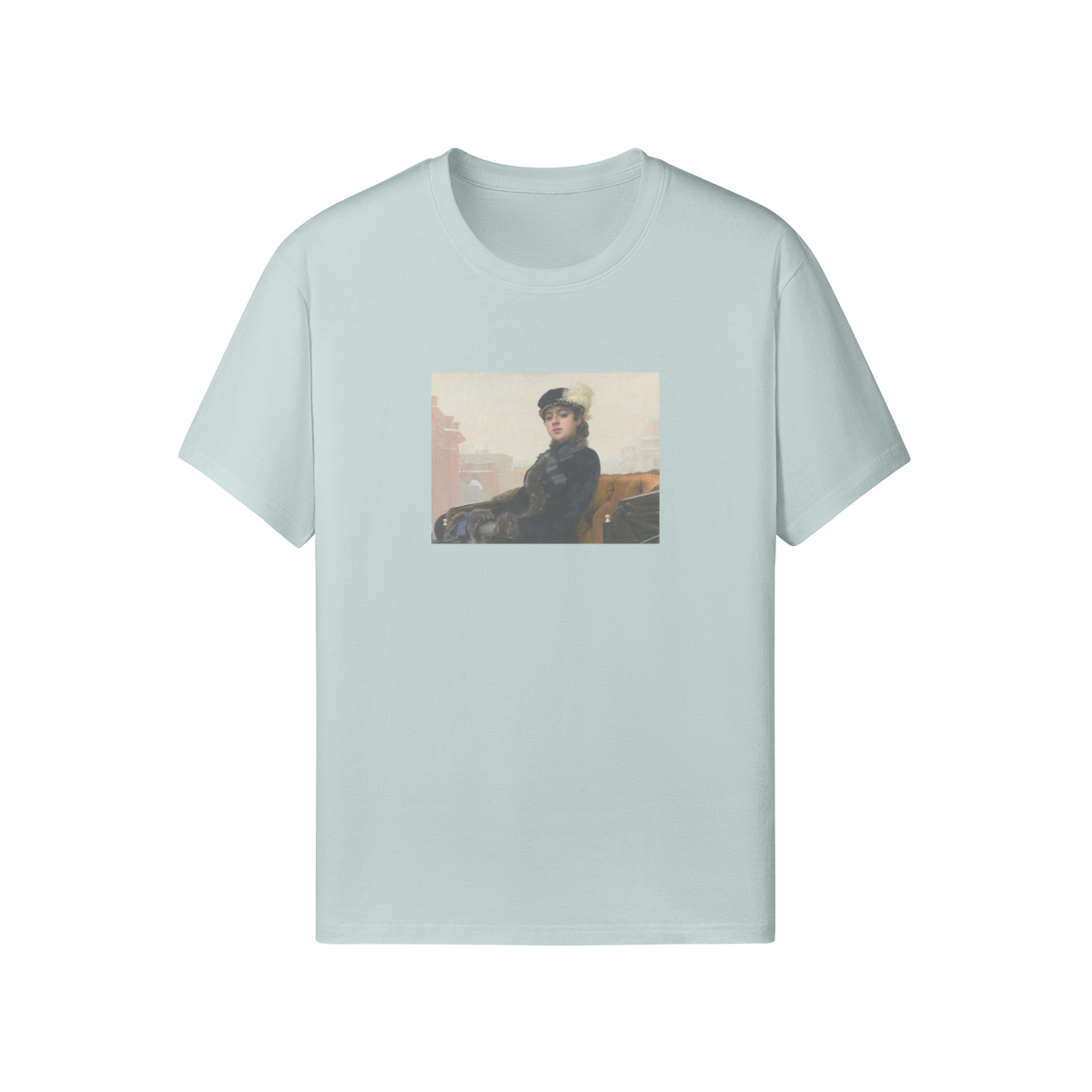 Crew Neck Kramskoi T-Shirt | Portrait of an Unknown Woman