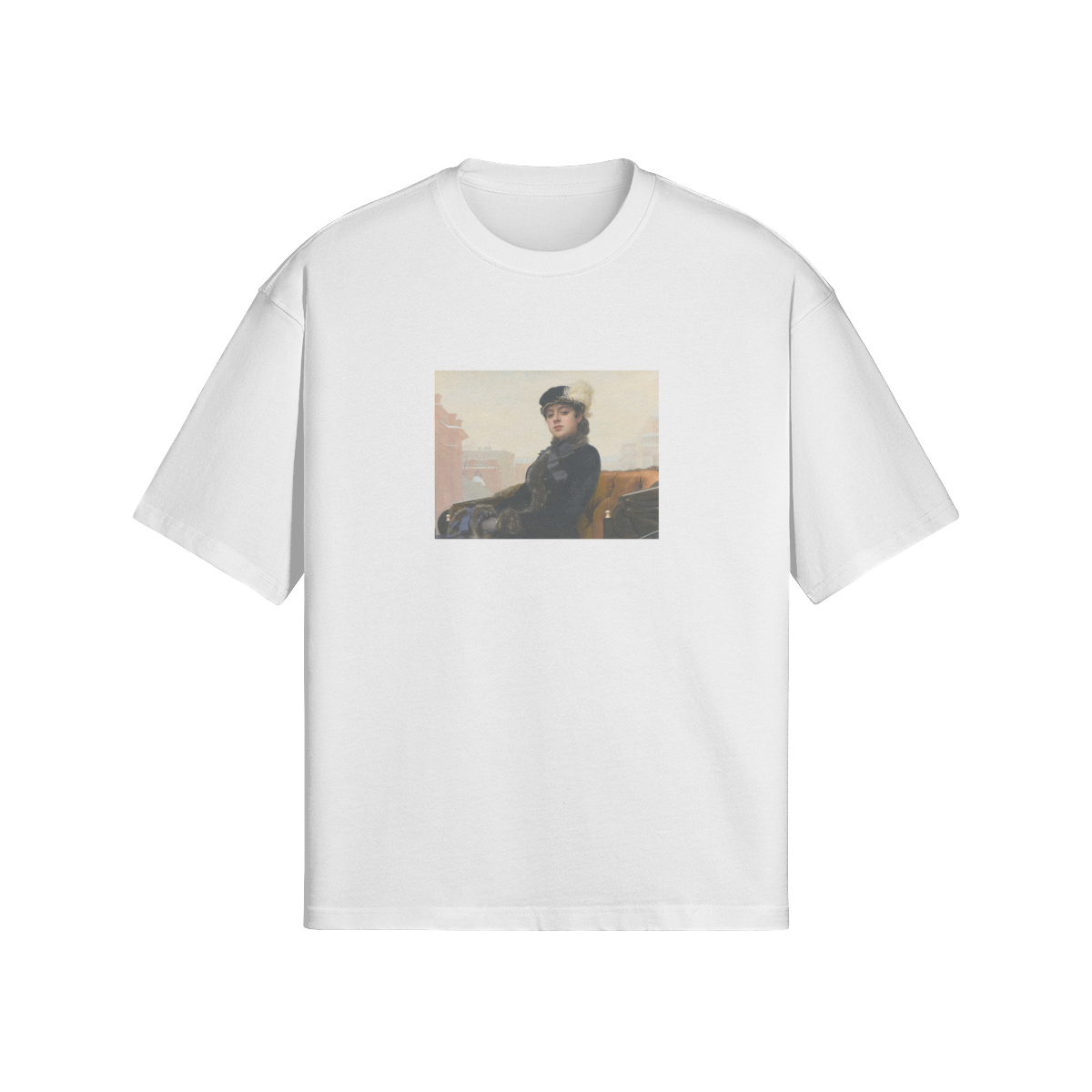 Boxy Kramskoi T-Shirt | Portrait of an Unknown Woman