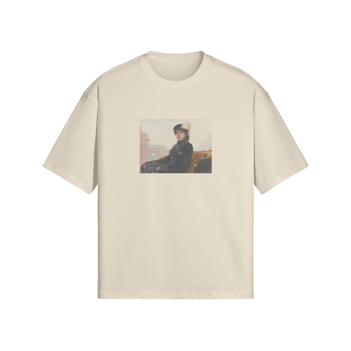 Boxy Kramskoi T-Shirt | Portrait of an Unknown Woman