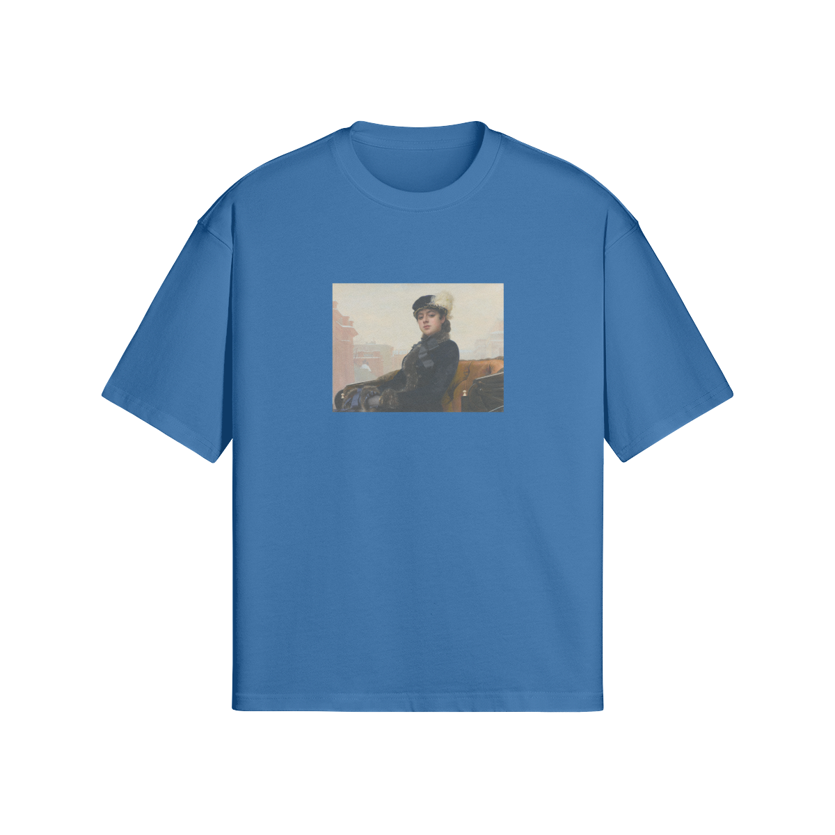 Boxy Kramskoi T-Shirt | Portrait of an Unknown Woman