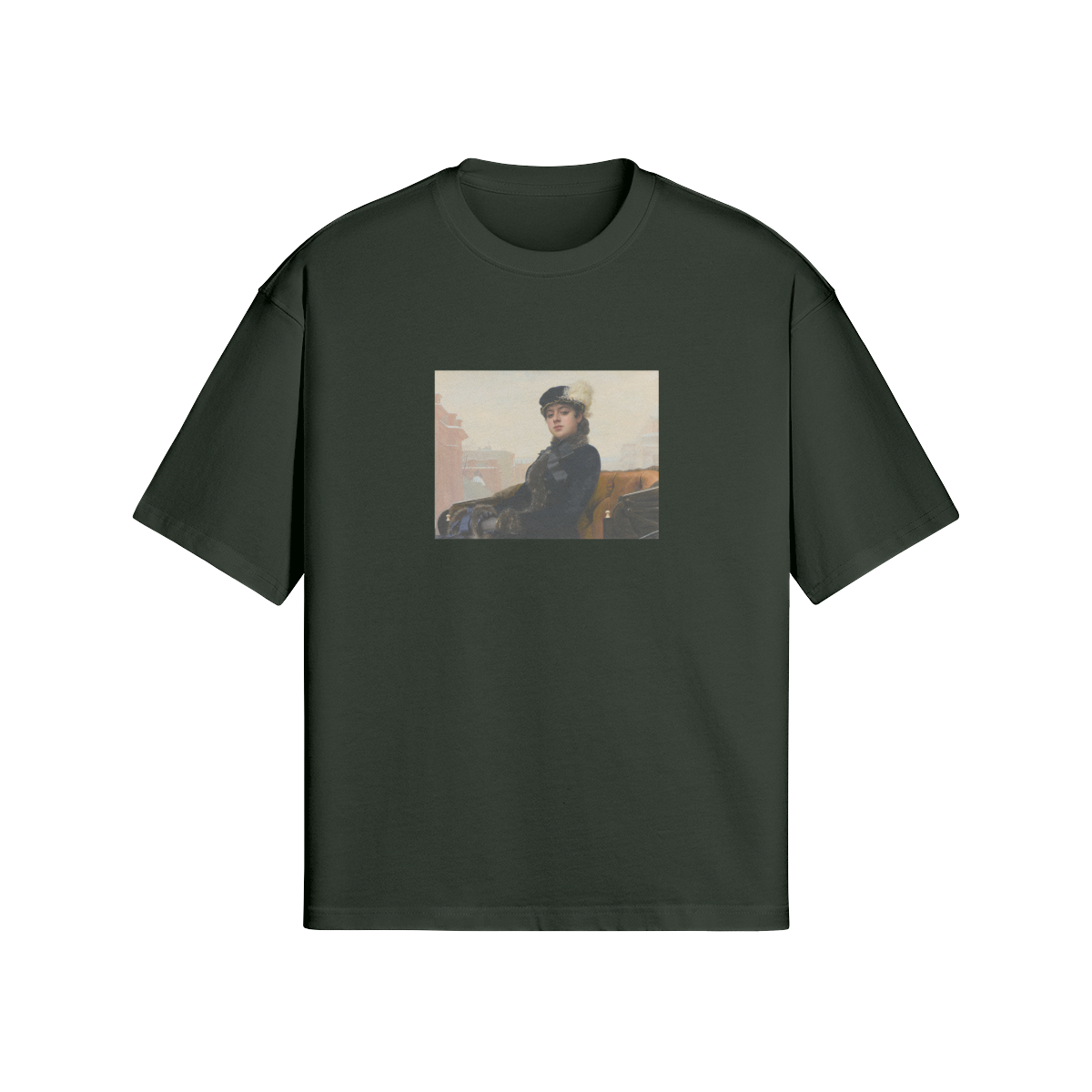 Boxy Kramskoi T-Shirt | Portrait of an Unknown Woman