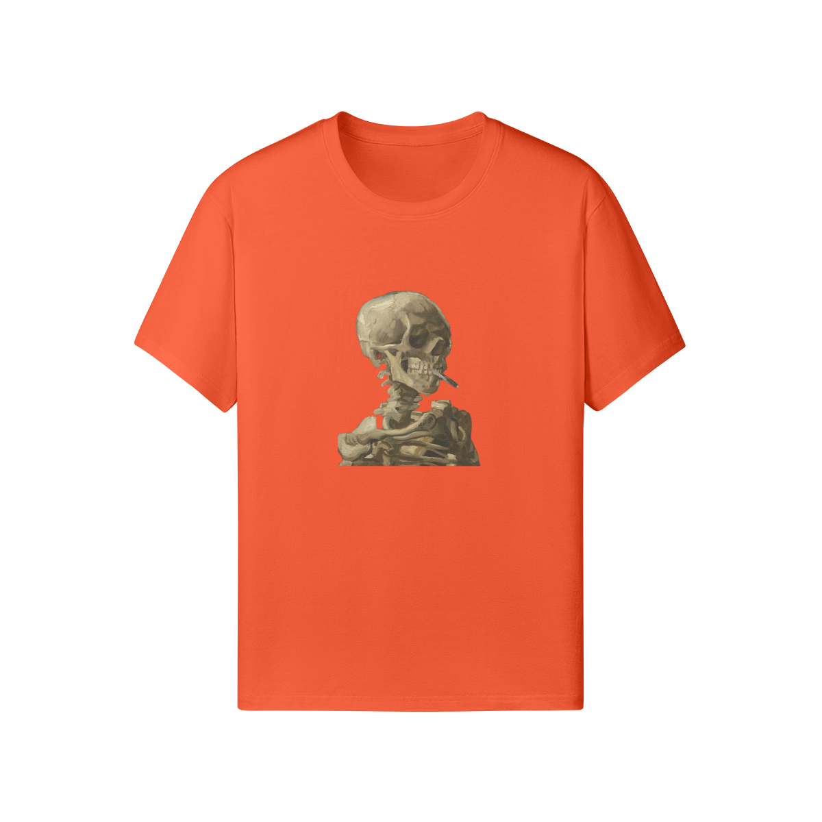 Classic fit Van Gogh T-shirt | Skeleton with a Burning Cigarette