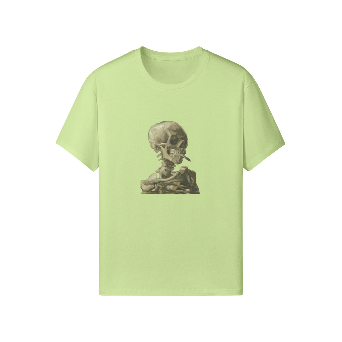 Classic fit Van Gogh T-shirt | Skeleton with a Burning Cigarette