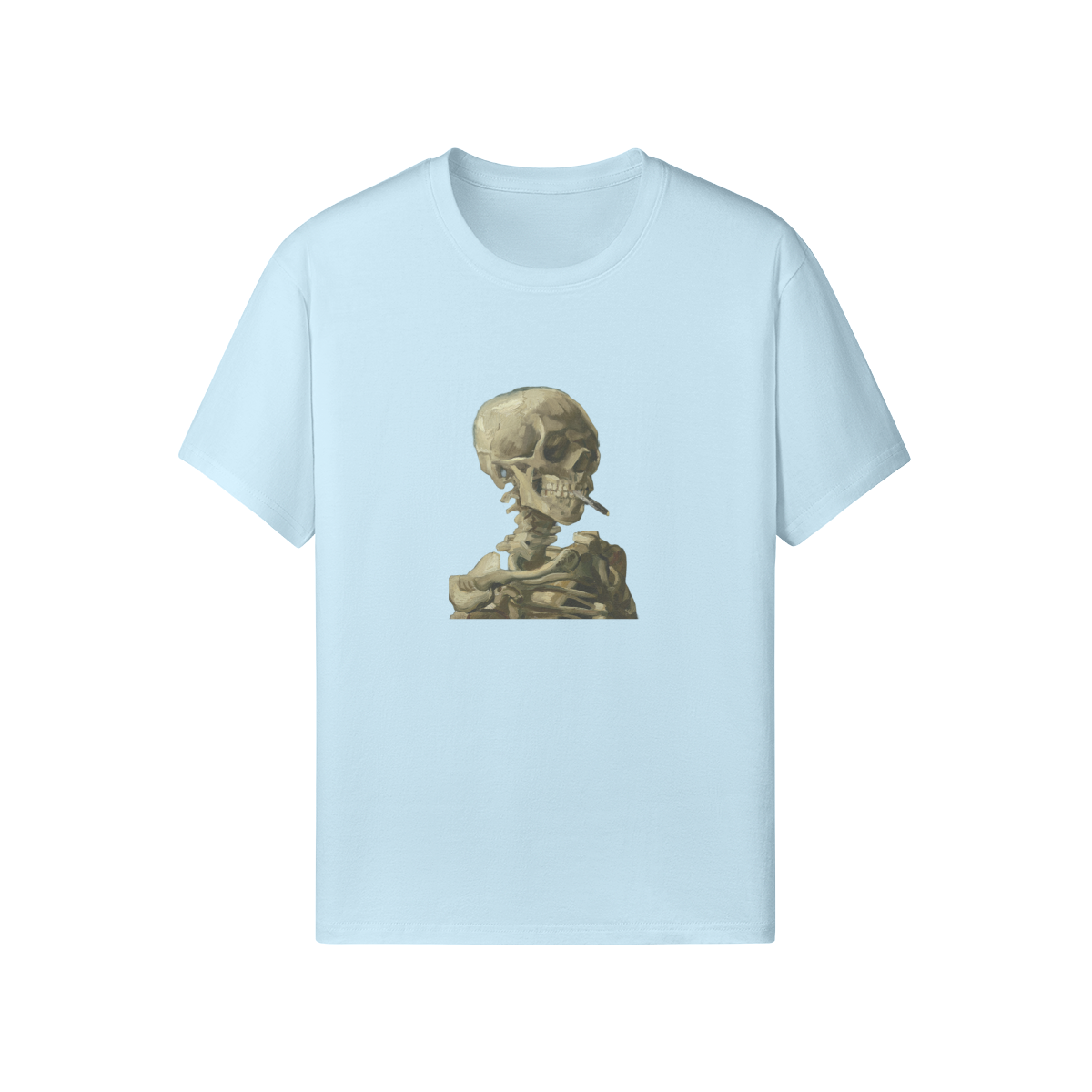 Classic fit Van Gogh T-shirt | Skeleton with a Burning Cigarette